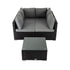 Outdoor Modular Lounge Sofa Bondi - Black - Outdoorium