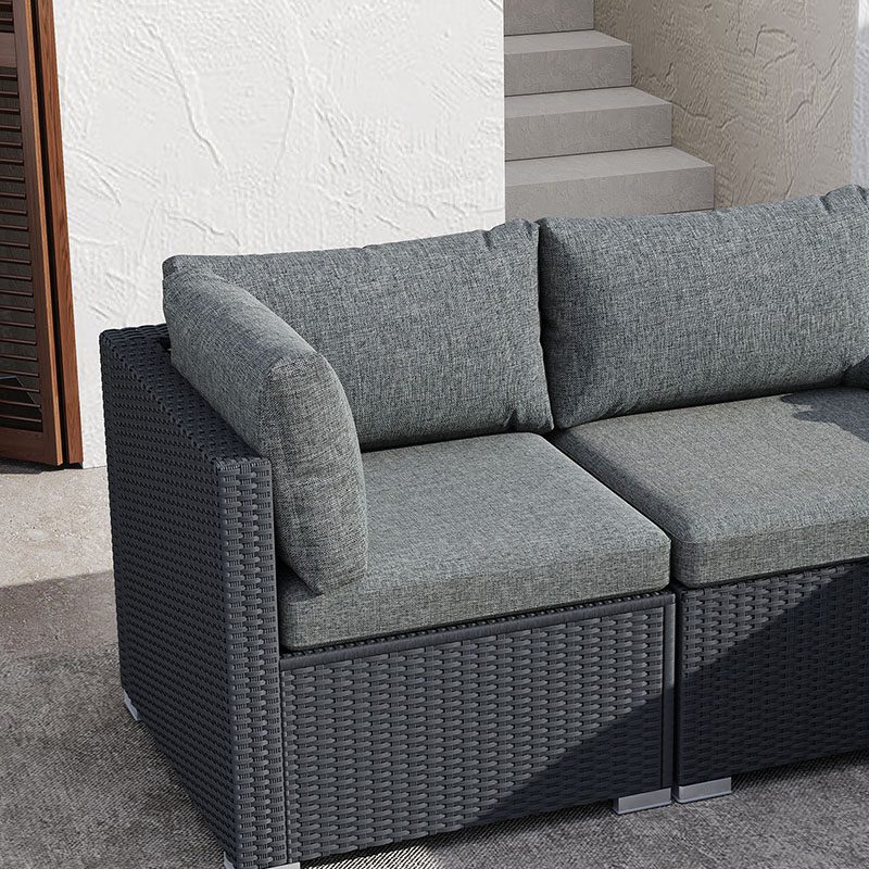 Outdoor Modular Lounge Sofa Bondi - Black - Outdoorium