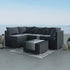 Outdoor Modular Lounge Sofa Bondi - Black - Outdoorium