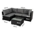 Outdoor Modular Lounge Sofa Bondi - Black - Outdoorium