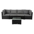 Outdoor Modular Lounge Sofa Bondi - Black - Outdoorium
