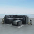 Outdoor Modular Lounge Sofa Bondi - Black - Outdoorium