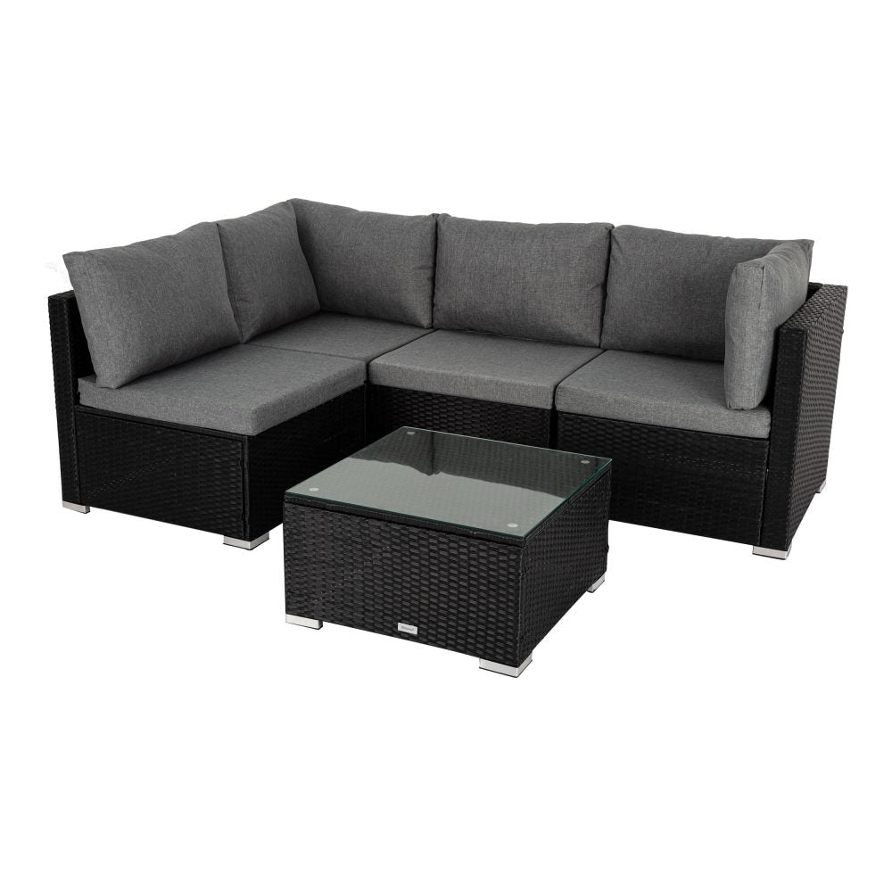Outdoor Modular Lounge Sofa Bondi - Black - Outdoorium