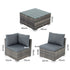 Outdoor Modular Lounge Sofa Bondi - Black - Outdoorium