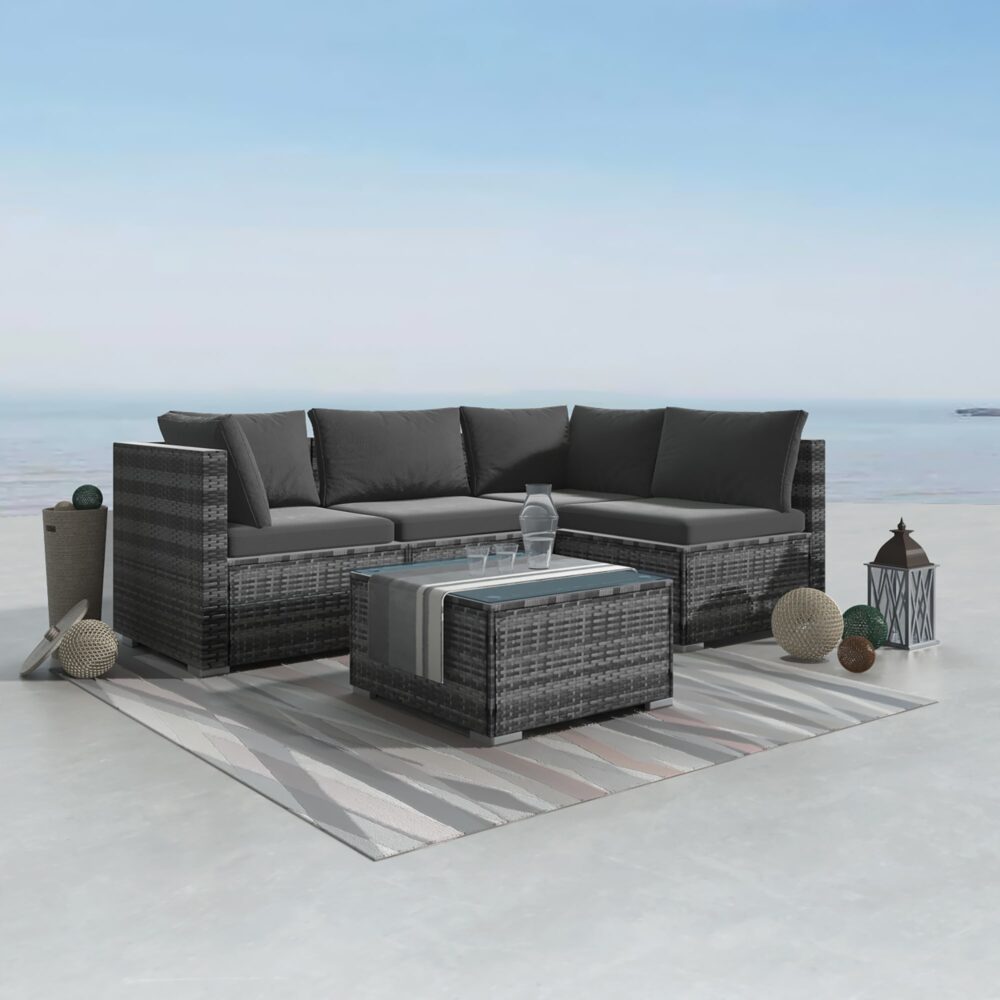 Outdoor Modular Lounge Sofa Bondi - Grey | Outdoorium
