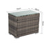 Outdoor Modular Lounge Sofa with Wicker End Table Set - Outdoorium
