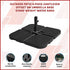 Outdoor Patio 4-Piece Cantilever Offset 3M Umbrella Base Stand Weight Water Sand - product image 5