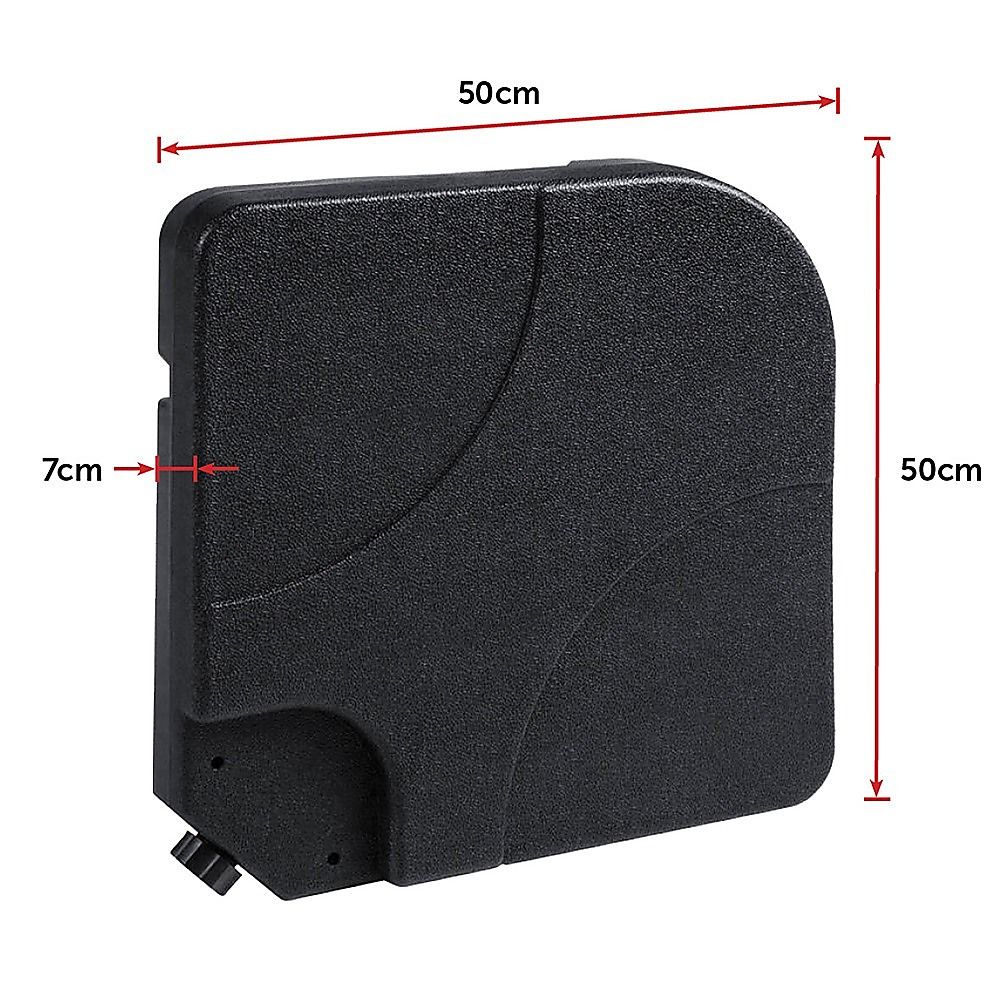 Outdoor Patio 4-Piece Cantilever Offset 3M Umbrella Base Stand Weight Water Sand - product image 11