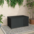 Outdoor PE Wicker Storage Box Garden 320L - Black | Outdoorium