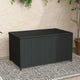 Outdoor PE Wicker Storage Box Garden 320L - Black | Outdoorium
