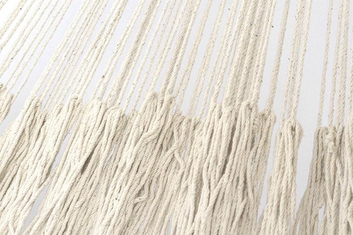 Outdoor undercover cotton Mayan Legacy hammock Family size Marble - Outdoorium