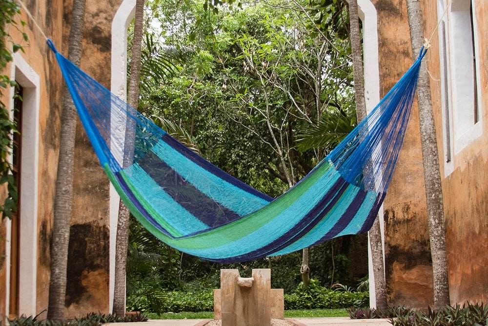 Outdoor undercover cotton Mayan Legacy hammock Family size Oceanica - Outdoorium