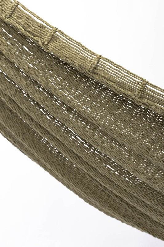 Outdoor undercover cotton Mayan Legacy hammock King size Cedar - Outdoorium