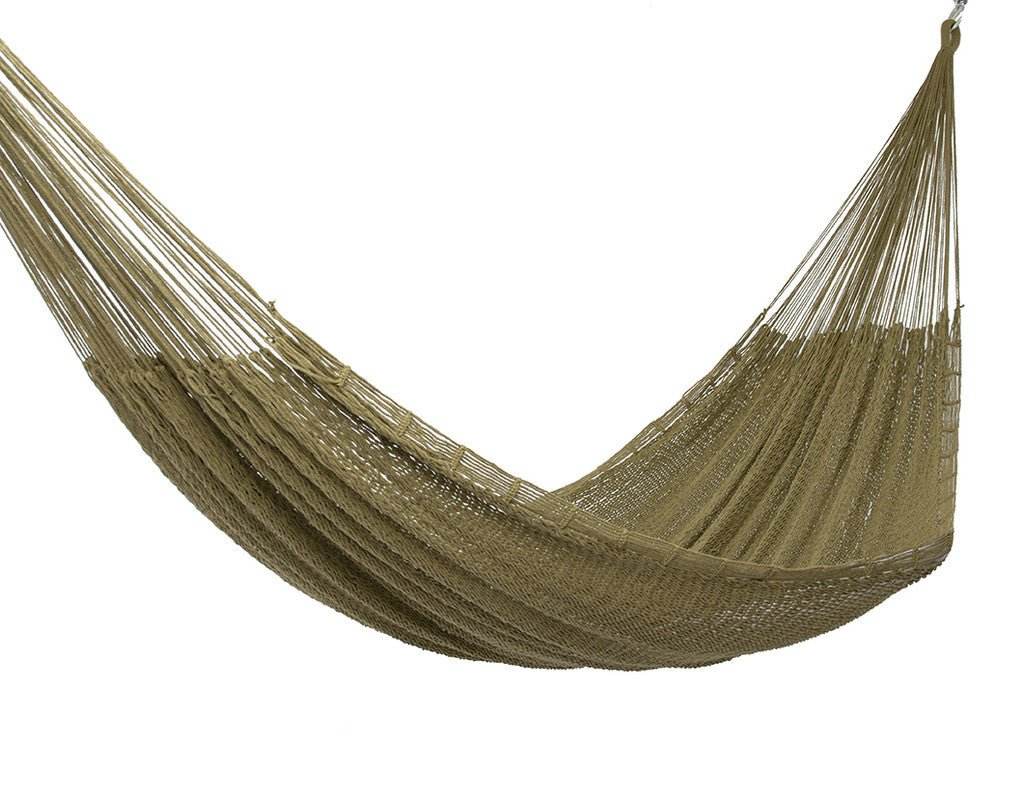 Outdoor undercover cotton Mayan Legacy hammock King size Cedar - Outdoorium