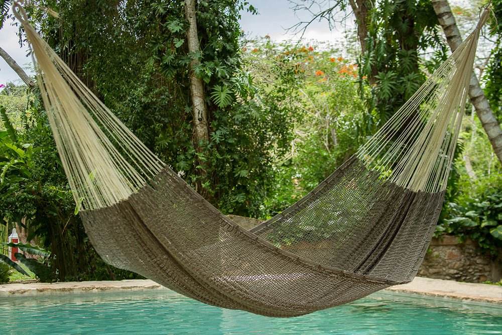 Outdoor undercover cotton Mayan Legacy hammock King size Dream Sands - Outdoorium