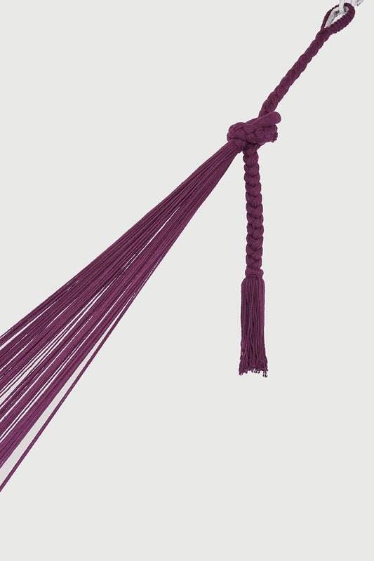 Outdoor undercover cotton Mayan Legacy hammock King size Maroon - Outdoorium