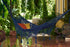 Outdoor undercover cotton Mayan Legacy hammock with hand crocheted tassels King Size Blue | Outdoorium