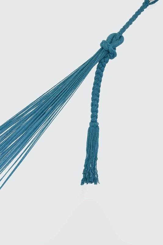 Outdoor undercover cotton Mayan Legacy hammock with hand crocheted tassels King Size Bondi | Outdoorium