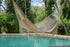 Outdoor undercover cotton Mayan Legacy hammock with hand crocheted tassels King Size Marble | Outdoorium