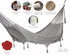 Outdoor undercover cotton Mayan Legacy hammock with hand crocheted tassels Queen Size Dream Sands | Outdoorium
