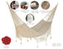 Outdoor undercover cotton Mayan Legacy hammock with hand crocheted tassels Queen Size Marble Colour | Outdoorium