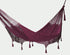 Outdoor undercover cotton Mayan Legacy hammock with hand crocheted tassels Queen Size Maroon - Outdoorium