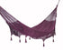Outdoor undercover cotton Mayan Legacy hammock with hand crocheted tassels Queen Size Maroon - Outdoorium