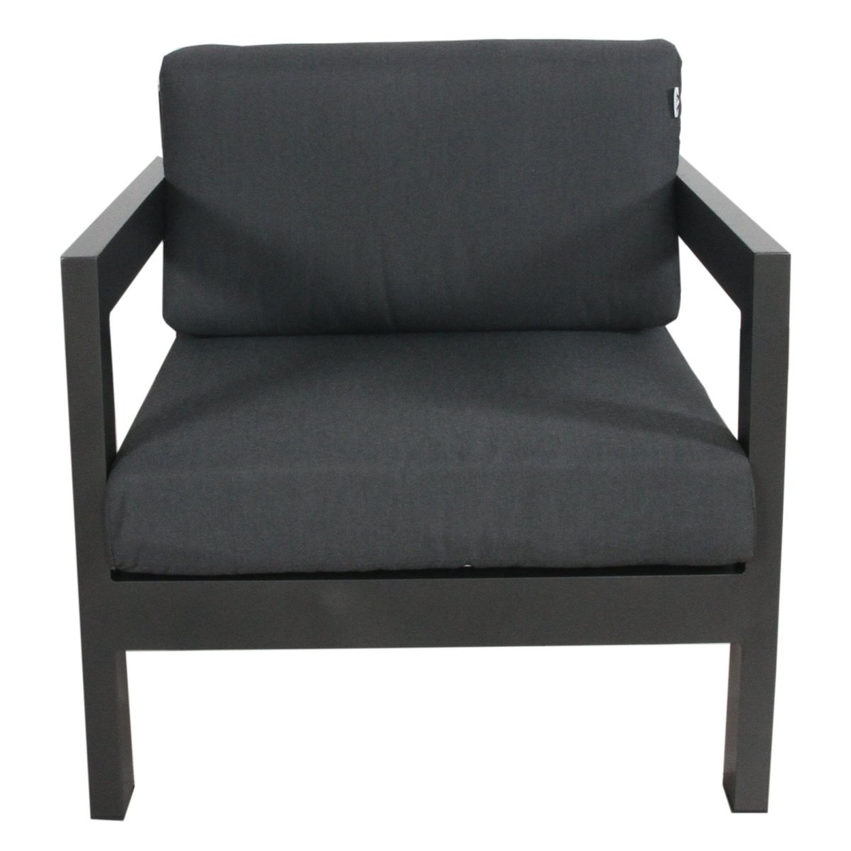 Outie Outdoor Sofa Lounge Chair Aluminium Frame Charcoal - Outdoorium