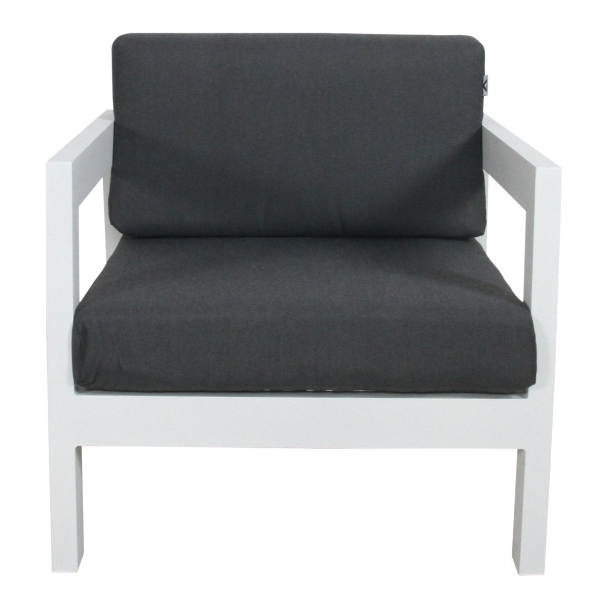 Outie Outdoor Sofa Lounge Chair Aluminium Frame White - Outdoorium