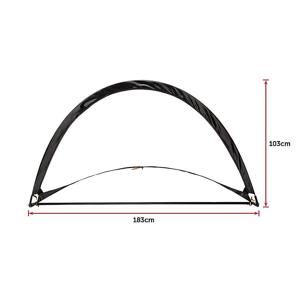 Pair of Soccer Football Goals 180cm Pop Up Portable Quick Set Up | Outdoorium