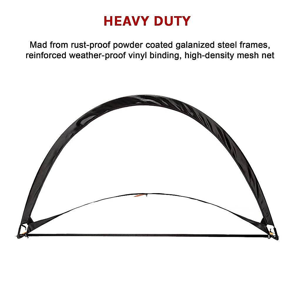 Pair of Soccer Football Goals 180cm Pop Up Portable Quick Set Up | Outdoorium