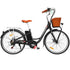 Phoenix 26 Inch Electric Bike Urban Bicycle eBike Removable Battery Black | Outdoorium