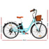 Phoenix 26 Inch Electric Bike Urban Bicycle eBike Removable Battery Blue | Outdoorium