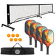 Pickleball Set with 4 Fiberglass Paddles, 6 Balls, Net, and Carry Bag | Outdoorium