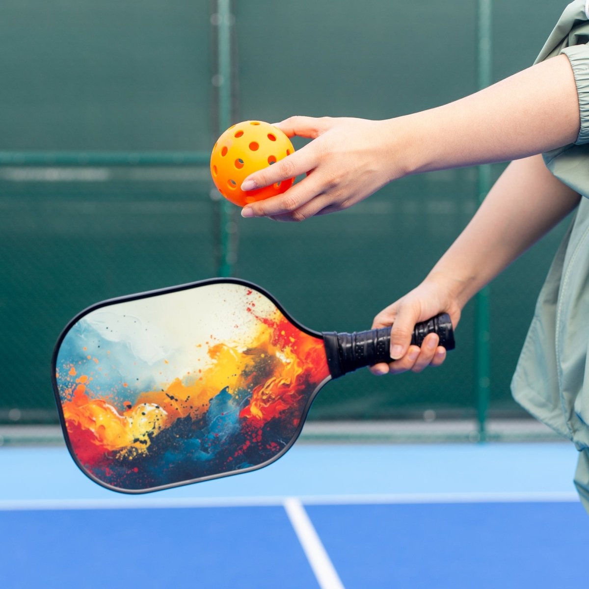 Pickleball Set with 4 Paddles, 6 Balls, Net, and Carry Bag - Outdoorium