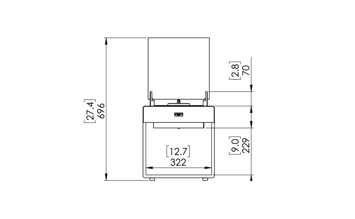 Pop 3L Designer Fireplace - Outdoorium