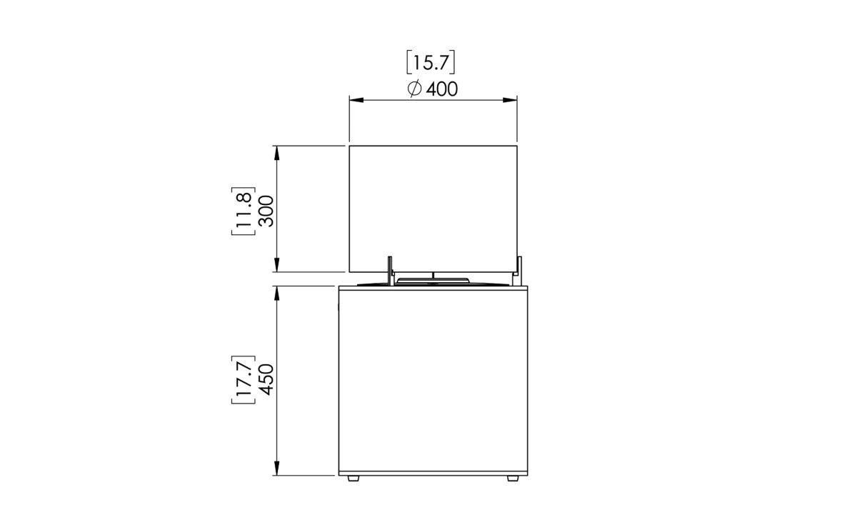 Pop 8L Designer Fireplace - Outdoorium