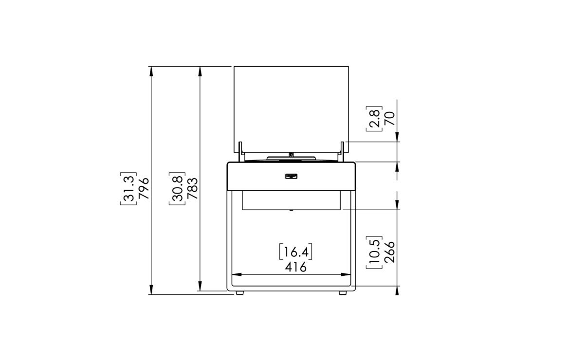 Pop 8L Designer Fireplace - Outdoorium