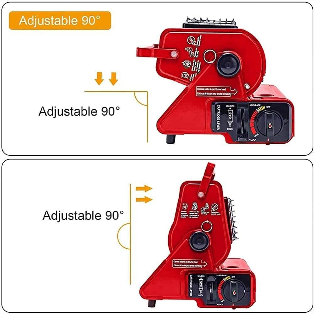 Portable Butane Gas Heater Camping Camp Tent Outdoor Hiking Camper Survival Red | Outdoorium