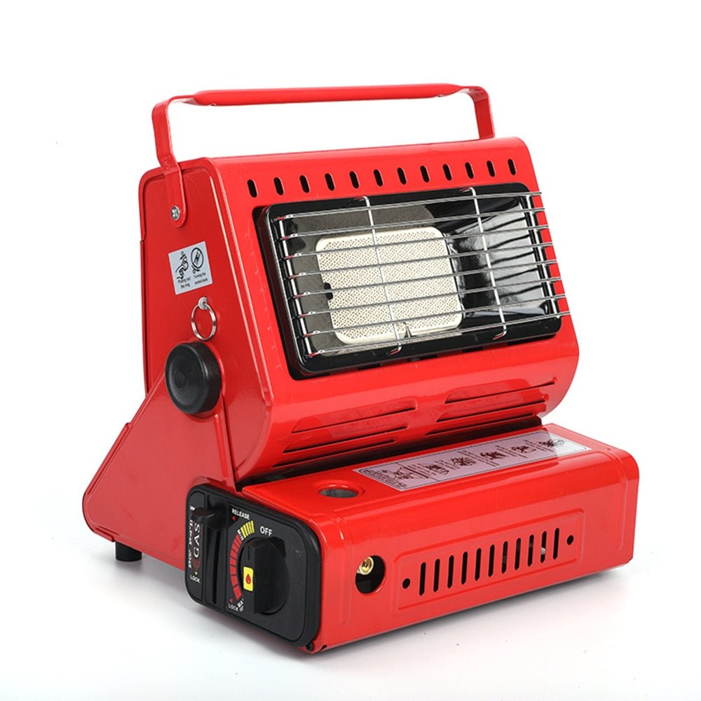 Portable Butane Gas Heater Camping Camp Tent Outdoor Hiking Camper Survival Red - Outdoorium