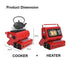 Portable Butane Gas Heater Camping Camp Tent Outdoor Hiking Camper Survival Red | Outdoorium