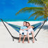 Portable Hammock Stand, 450lbs Capacity Steel Hammock Stand for 2 Person, Heavy Duty Adjustable Hooks Hammock Frame Fits 10 - 13 ft Hammocks, Space Saving with Carrying Bag for Outdoor or Indoor | Outdoorium