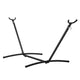 Portable Hammock Stand, 450lbs Capacity Steel Hammock Stand for 2 Person, Heavy Duty Adjustable Hooks Hammock Frame Fits 9.5 - 12.6 ft Hammocks, Space Saving with Carrying Bag for Outdoor or Indoor | Outdoor Recreation > Camping > Tents