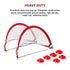 Portable Kids Soccer Goal Set with Cones - Outdoorium