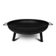 Portable Outdoor Steel Fire Pit Bowl - Black | Outdoorium