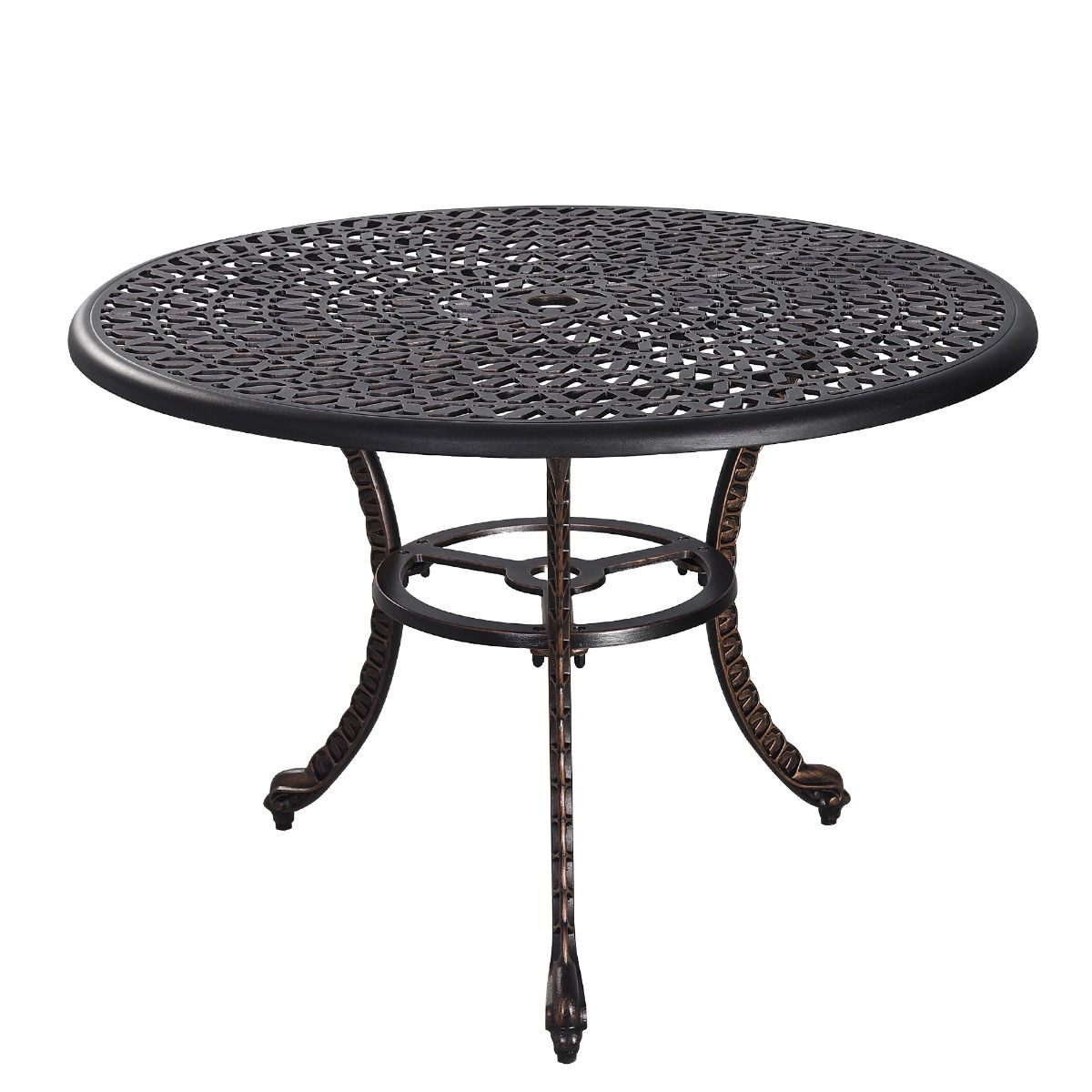 Prato Cast Aluminium Dining Table - Outdoorium