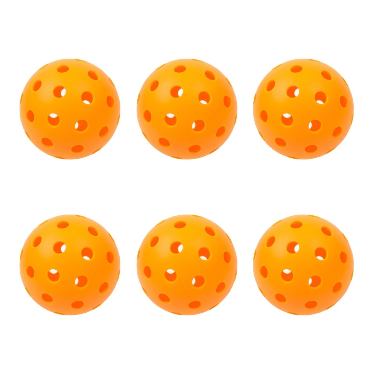 Precision Aerodynamic 40cm Hole Design Pickleball Ball - 6 pack - Outdoorium