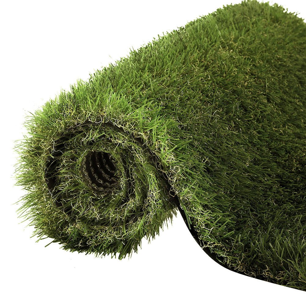 Prime Turf Artificial Grass 35mm 1mx10m Synthetic Fake Lawn Turf Plastic Plant 4 - coloured - Outdoorium