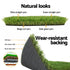 Primeturf Artificial Grass 35mm 2mx5m Synthetic Fake Lawn Turf Plastic Plant 4 - coloured - Outdoorium