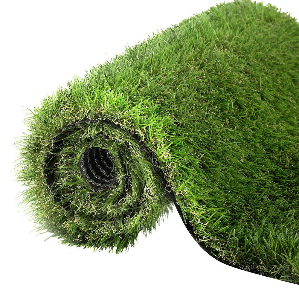 Primeturf Artificial Grass 35mm 2mx5m Synthetic Fake Lawn Turf Plastic Plant 4 - coloured - Outdoorium